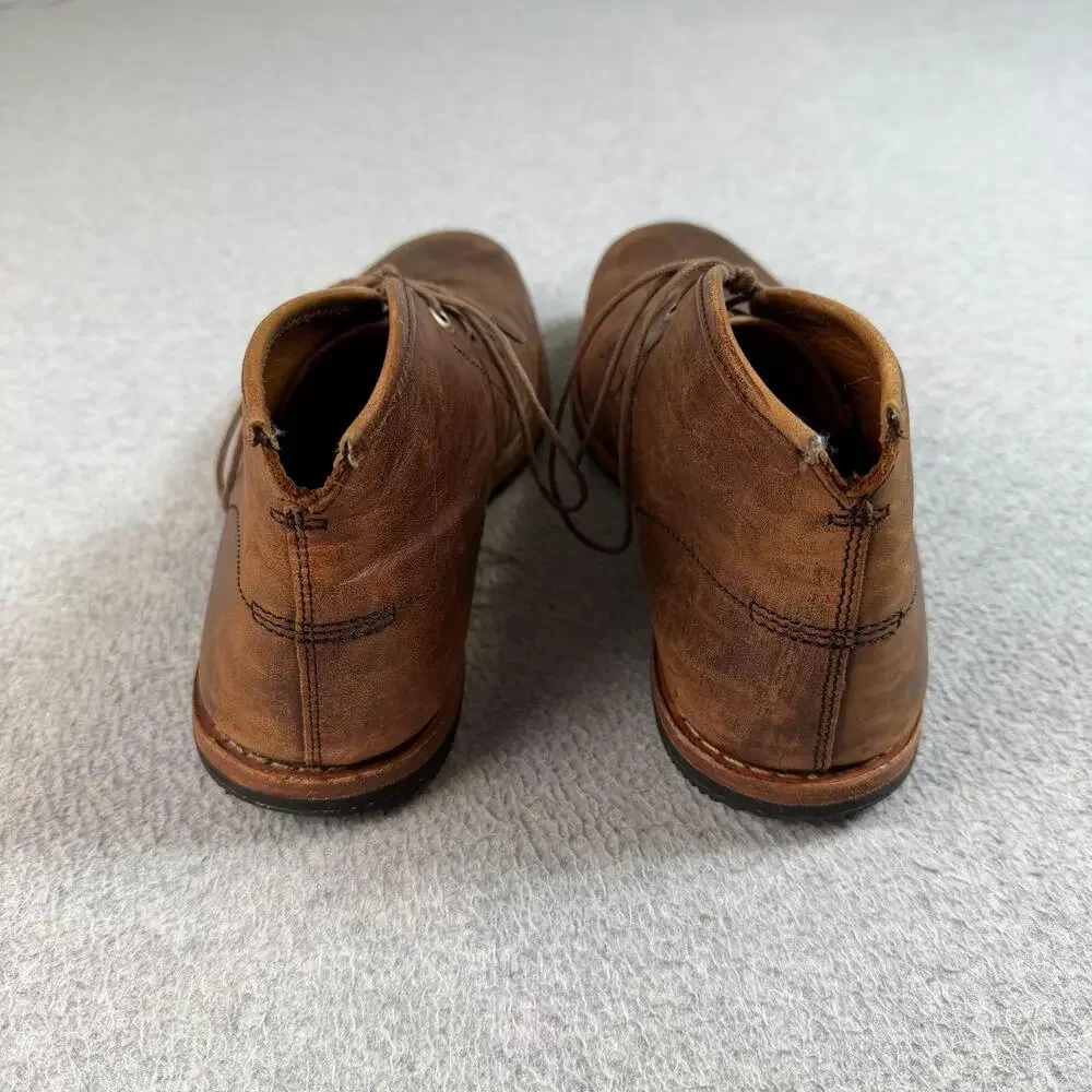 Timberland Leather Boot Co Wodehouse Men Size 8 Brown Chukka Heritage Worn In